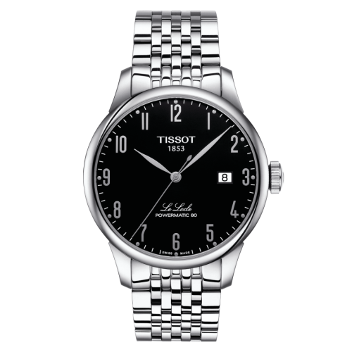 Tissot Le Locle Powermatic 80 39.3 Stainless Steel / Black / Bracelet